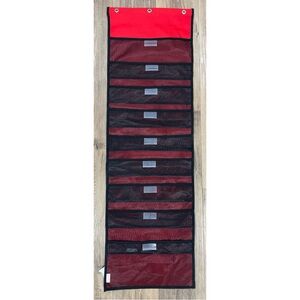 Red and Black 9-Pocket Hanging File  Pocket Chart Teacher Classroom